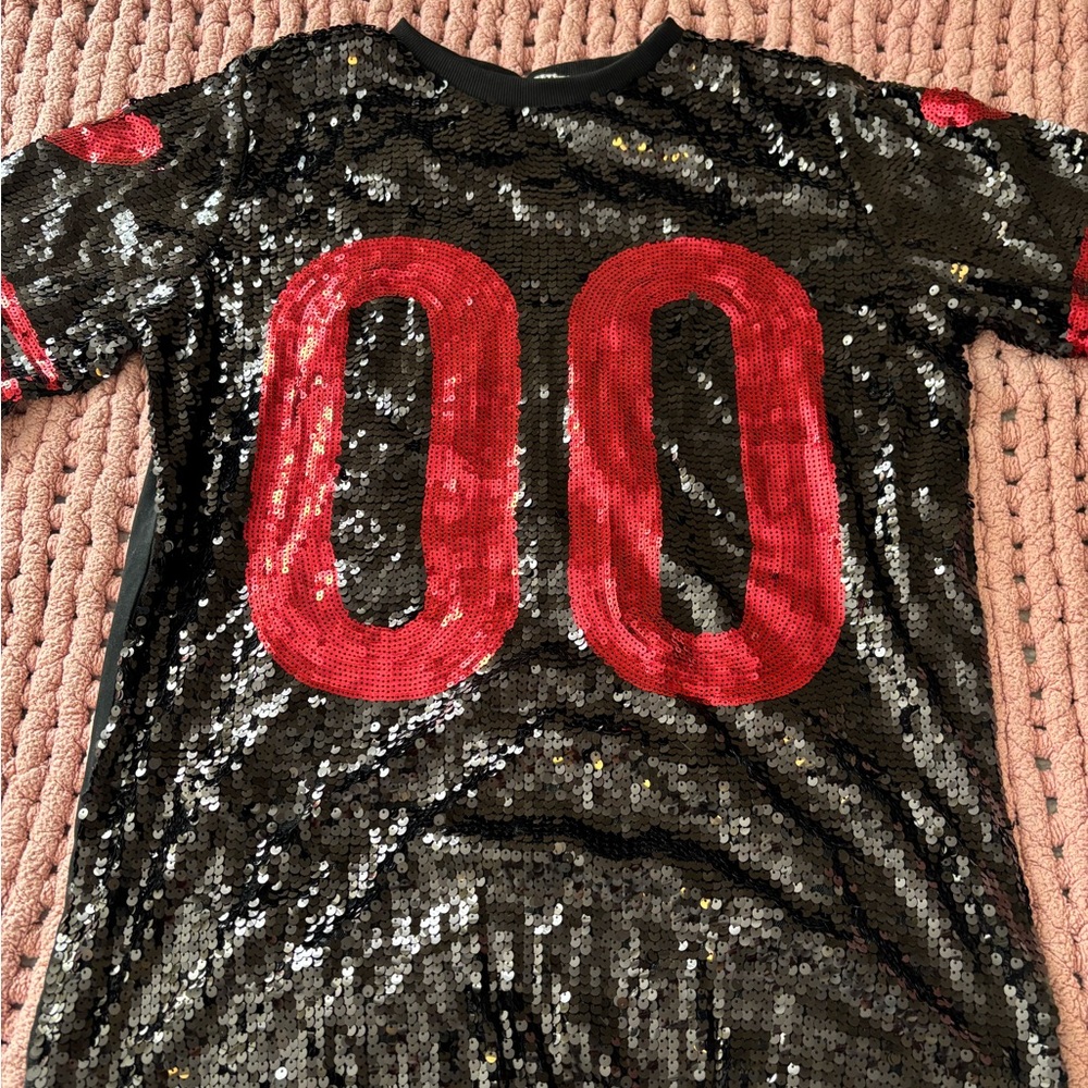 Sequin Red and Black Dress(TTU)